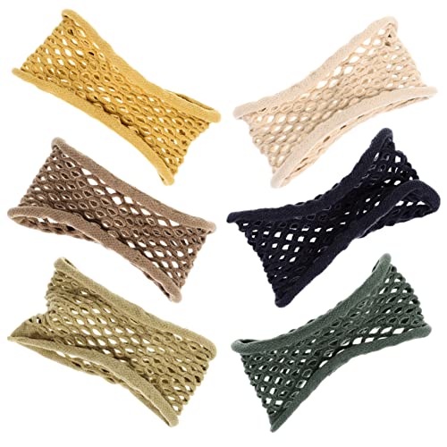 BIUDECO 6stücke Haarmanschetten Pferdeschwanzmanschette Haargummis Für Mädchen Frauen Lockiges Haar Halter Haarschmuck Für Alltag Tanz Sport Pferdeschwanzhalter Elastische Haargummis von BIUDECO