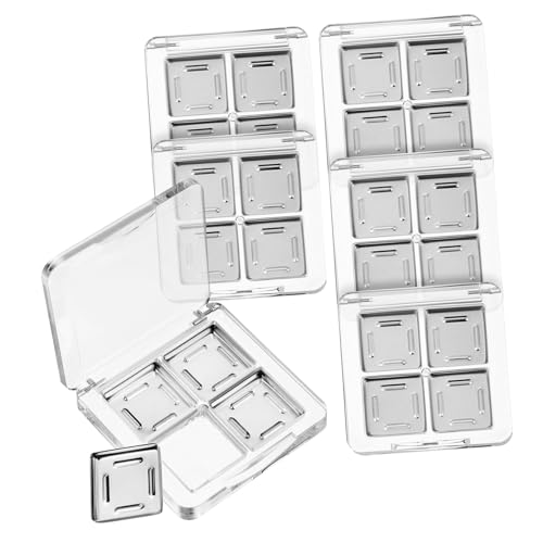 BIUDECO 6stücke Leere Makeup Paletten Transparente Augen Make-up Box Mit Fächern Für Lidschatten Lippenstift Und Highlighter Stilvolles Stabiles Design Für Damen Und Mädchen von BIUDECO