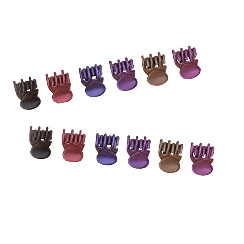 BIUDECO 72stücke Kunststoff-kieferklammer Bunte Mini-krallenklammer Mit Ineinandergreifenden Zähnen Rutschfester Griff Für Haarschmuck Für Frauen Und Mädchen von BIUDECO