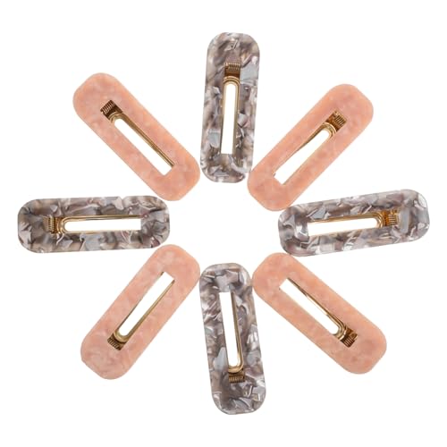 BIUDECO 8stücke Entenschnabel-haarspangen Aus Acetat Rechteckige Haarnadelklammer Für Frauen Und Mädchen Haarschmuck Für Frisuren Und Styling Rutschfeste Klauenklammer Für Frisuren von BIUDECO