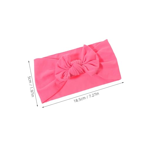 BIUDECO 8 Stück Teiliges Stirnband mit Elastischem Weichem Stoff und Niedlichem Schleifen Design Buntes Kopfbedeckung Zubehör für Neugeborene und Kleinkinder Komfortabel und Leicht von BIUDECO