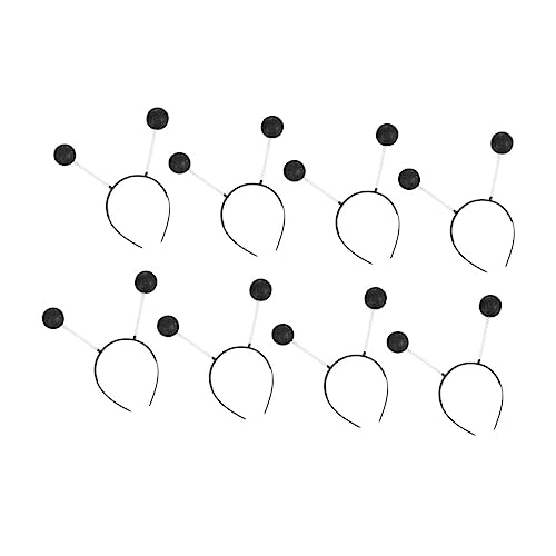 BIUDECO 8stücke Antennenkugel-stirnband Pompom-kopfbedeckung Antennen-stirnbänder Halloween-kostüm-accessoires Cosplay-requisiten Geburtstagsparty-stirnband Haar Decor Für Partys Und Cospl von BIUDECO