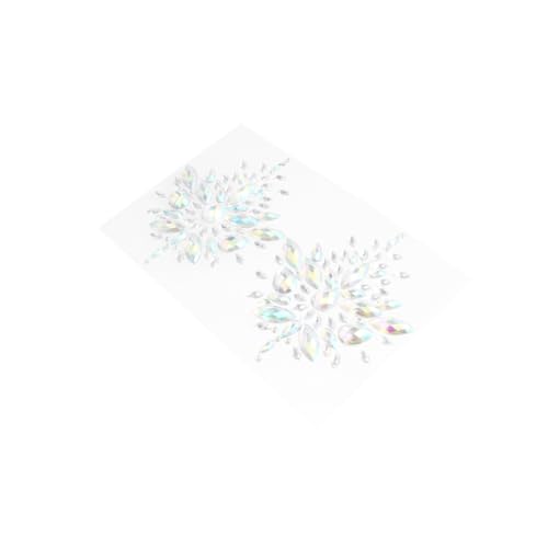 BIUDECO Acryl Strasssteine Selbstklebend Gesicht Aufkleber Glitzernde Make Up Dekoration Für Partys Halloween Weihnachten Cosplay von BIUDECO