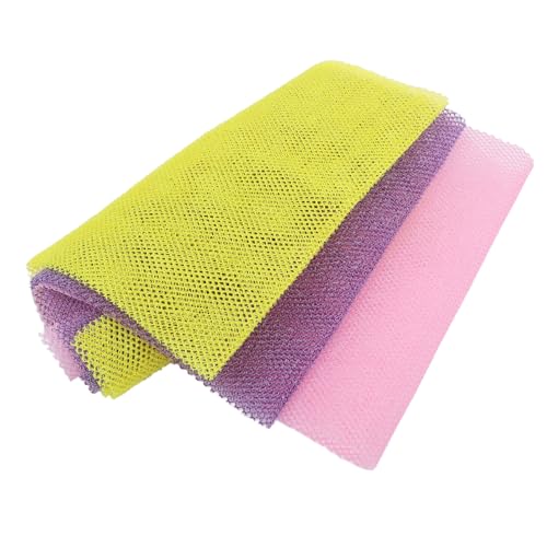 BIUDECO 3stücke Körper Peeling Wäscher Rücken Handtuch Dusche Peeling Tool Schwamm Badeschwamm Netzschwamm Schwamm Körperschwamm Schruber von BIUDECO