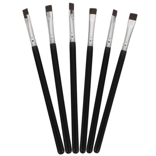 BIUDECO Essential Make-Up Pinsel Set 6pc Augenbrauen Pinsel Eyeliner Make-Up Liefert Tragbare von BIUDECO