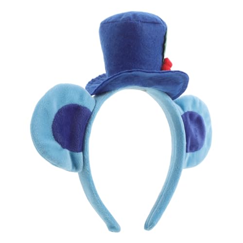 BIUDECO Bärenohren Stirnband Weiches Elastisches Kostümzubehör Für Halloween Karneval Make Up Haarband Für Erwachsene Und Blau von BIUDECO