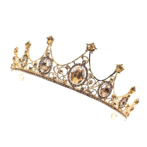BIUDECO Barockstil Tiara Damen Haar Krone Braut Kopfschmuck für Hochzeit Party und Festakte von BIUDECO