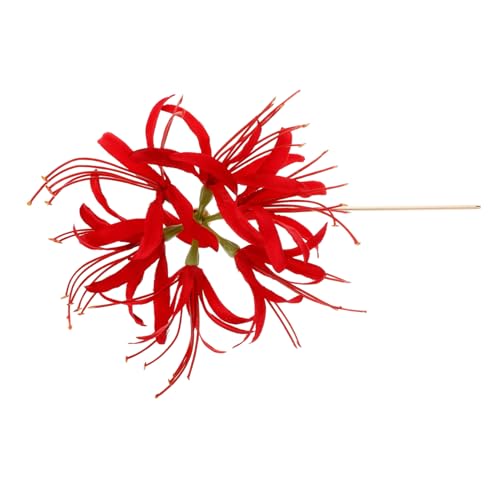 BIUDECO Vintage Chinesische Haarnadeln Mit Roter Blume Handgefertigte Haarstäbchen Für Hochsteckfrisuren Traditionelle Hanfu-accessoires Für Und Mädchen Geschenkidee Für von BIUDECO