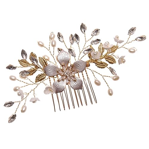 BIUDECO Haarkamm Mit Blumenperlen Für Damen Hochzeitsschmuck Leicht Anzupassen Angenehm Zu Tragen Für Braut Brautjungfern Abschlussball Geburtstag BIUDECO Haarkamm Mit Blumenperlen Für Damen Hochzeitsschmuck Leicht Anzupassen Angenehm Zu Tragen Für Braut Brautjungfern Abschlussball Geburtstag von BIUDECO