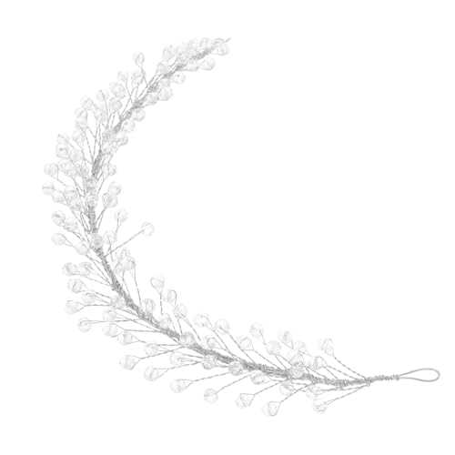 BIUDECO Braut Haarband Perlen Braut Haarreifen Rauben Juwelenbesetzt Blumen- Frauen Kopfschmuck Hochzeit Stirnband Mode Funkelnd Tiara Für Frauenhochzeit Braut- Aluminiumlegierung Silver von BIUDECO