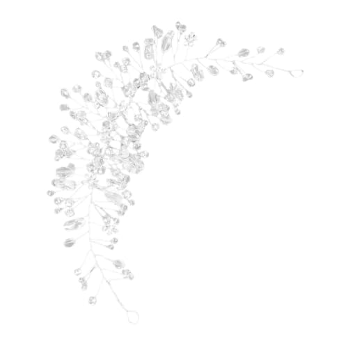 BIUDECO Haarreif Für Braut Mit Blumenmotiv Haarranke Für Braut Haarschmuck Mit Strasssteinen Kopfschmuck Für Hochzeiten Und Besondere Anlässe Weiße Haarbänder Für Frauen von BIUDECO