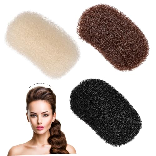 BIUDECO Bump up Haarclips 3 Stück Haarvolumen Pad Für Frauen Schwarzes Und Braunes Zubehör Für Hochsteckfrisuren Und Feste von BIUDECO