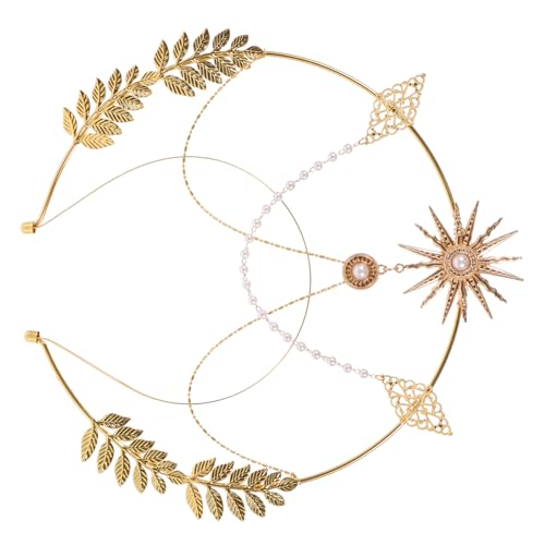 BIUDECO Damen Stirnband Krone aus Metall Leichter Haarschmuck für Party Bühne und Fest Einfach Tragbar Geeignet für Erwachsene Einzigartiges Accessoire und Geschenkidee von BIUDECO