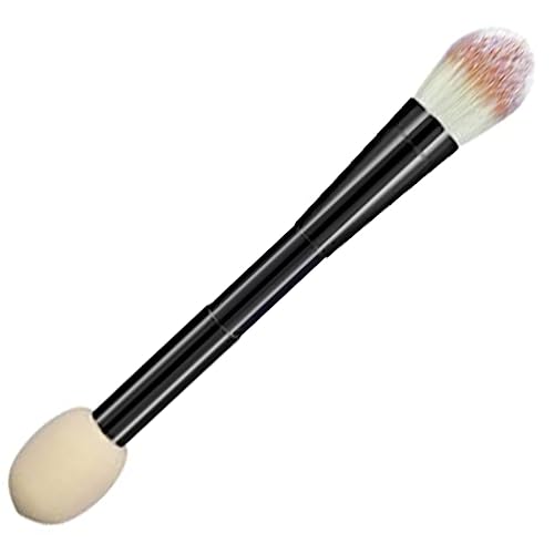 BIUDECO Dual-ended Makeup Brush Mit Pinsel Und Schwamm Für Foundation Concealer Puder Für Zuhause Und Unterwegs Praktisches Kosmetikwerkzeug Für Frauen Und Mädchen von BIUDECO