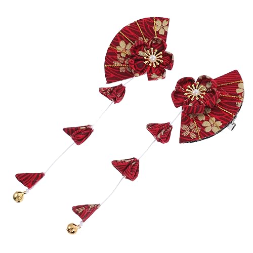 BIUDECO Haarspange Im Japanischen Stil Haarschmuck Mit Quaste Haarnadel in Fächerform Für Frauen Langlebig Und Leicht Für Hochzeiten Festivals Und Alltag von BIUDECO
