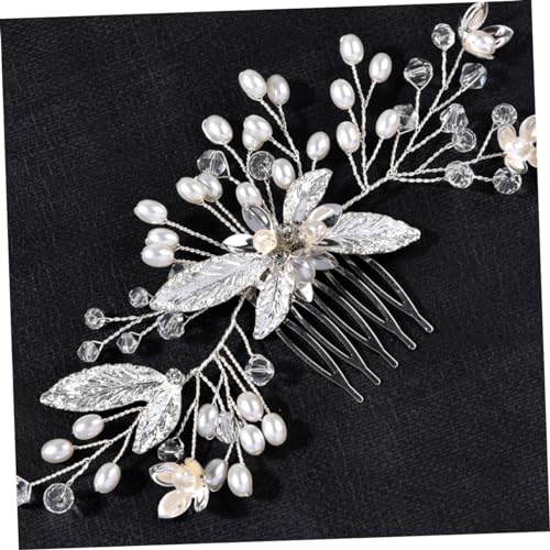 BIUDECO Eleganter Braut Haarkamm mit Funkelnden Strasssteinen Handgefertigter Hochzeitsschmuck in Silber Leichter und Bequemer Haarschmuck für Braut und Brautjungfern Vielseitig von BIUDECO