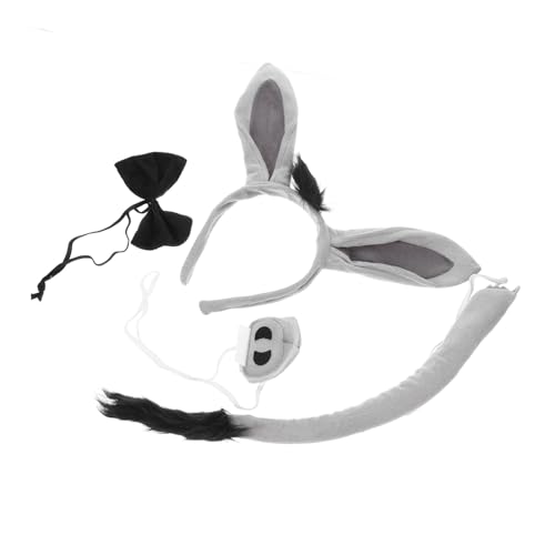BIUDECO Esel Kostüm Haarreif Leichtes Bequemes Tierkopfschmuck für Karneval Halloween Party Geeignet Süßes Sicheres Accessoire für Mädchen Verstellbar und Hautfreundlich von BIUDECO