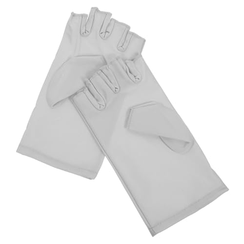BIUDECO Fingerlose Anti UV Handschuhe Damen Maniküre Schutz Handschuhe für Nageltrockner Flexibel Einzeln Geschnittenes Design Atmungsaktiv Leicht Elastisch von BIUDECO