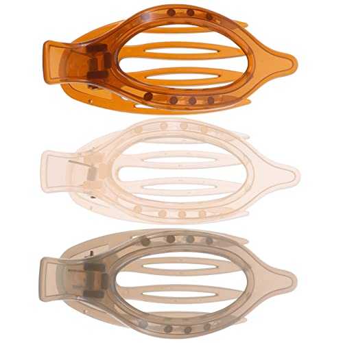 BIUDECO 3stücke Flache Haarspangen Für Damen Französische Spange Aus Acryl Haarschmuck Für Alltag Bankette Und Feiertage Für Teenager Und Frauen von BIUDECO
