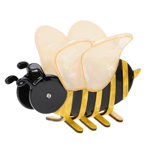 BIUDECO Gelbe Honigbienen Haarklammer Cartoon Tier Haarclip Haarschmuck Fester Sitz Vielseitig für Pferdeschwanz Dutt Flechtfrisuren Damen Zubehör von BIUDECO