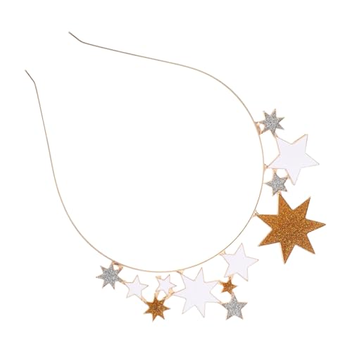 BIUDECO Delicate Star Headband Mit -design Für Hochzeiten Partys Und Festliche Anlässe Haaraccessoire Für Bräute Brautjungfern Und Mütter Gold Mit Strasssteinen von BIUDECO