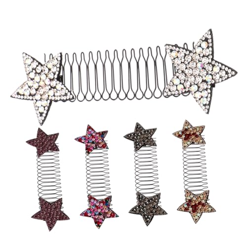 BIUDECO Haarkämme Für Damen Seitlicher Haarkamm Haare Zum Stylen Seitliche Kämme Für Damen Dickes Haar Metall-haarkamm-set von BIUDECO