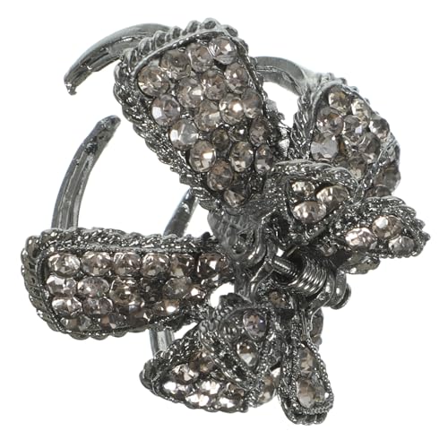 BIUDECO Haarspange Mit Strass Für Hohen Pferdeschwanz Mittelgroße Haarklammer Für Damen Elegantes Haaraccessoire Für Partys Hochzeiten Und Alltag Stabil Und Langlebig Bequem Zu Tragen von BIUDECO