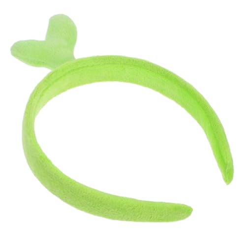 BIUDECO Haarreif Leichtes Bequemes Stirnband für Valentinstag Cosplay Modischer Grüner Bohnensprossen Kopfschmuck Vielseitiges Party und Festivalaccessoire Haarschonend und Fest Sitzend von BIUDECO