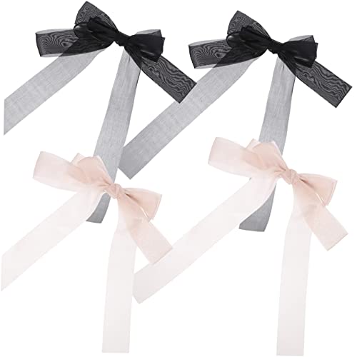 BIUDECO 4stücke Damen Haarschmuck Schleifen Clips Elegante Haarklammern Für Langes Haar Für Hochzeiten Partys Und Alltag von BIUDECO