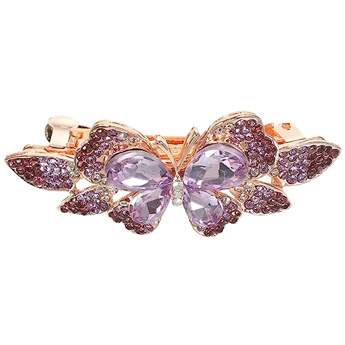 BIUDECO Schmetterling Haarklammer Mit Strass Eleganter Feder-haarclip Für Frauen Für Alltägliche Outfits Hochzeiten Und Besondere Anlässe Bequem Und Stilvoll von BIUDECO