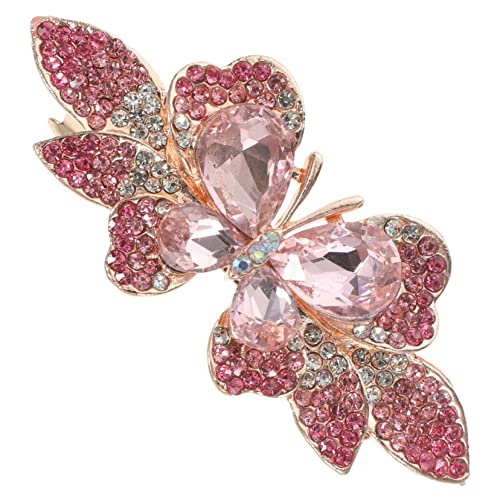 BIUDECO Schmetterling Haarspange Strass Metall Haarclips Damen Schmucksteine Haaraccessoires Für Hochzeit Party Alltag Geschenk von BIUDECO