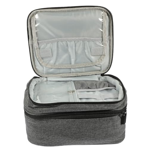 BIUDECO Portable Nagellack-organizer Mit Doppelter Schicht Handtasche Für Ätherische Öle Und Nagellack Fächer Für Reisen Zuhause Und Büro Praktische Aufbewahrungslösung von BIUDECO