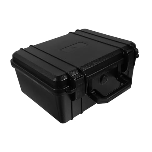 BIUDECO Hardware-Toolbox Werkzeugkasten Werkzeugkoffer Reisekoffer handhaben Werkzeuge tragen Koffer Werkzeugorganisatoren für Werkzeugkästen Toolbox-Organizer Werkzeug-Organizer pp Black von BIUDECO