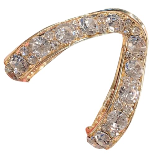 BIUDECO Hoher Pferdeschwanzhalter Haarklammer aus Legierung mit Strass für Damen Rutschfest Dekorativ für Dickes und Dünnes Haar für Pferdeschwanzfrisuren von BIUDECO