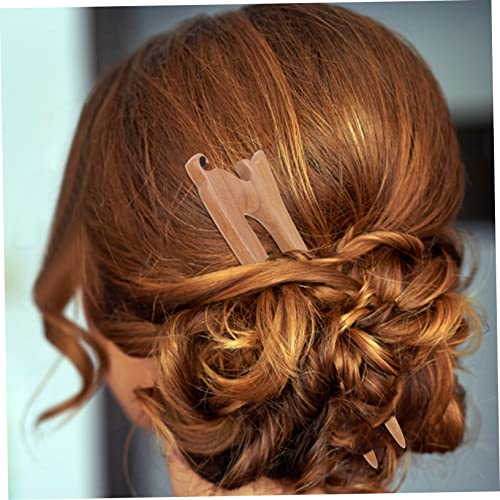 BIUDECO Holz Haargabel Katzenmotiv Handgefertigter Haarstab im Retro Stil Glatte Oberfläche Sicher und Rutschfest für Damen mit Dünnem Haar Eleganter Haarschmuck für Festlichen Look und BIUDECO Holz Haargabel Katzenmotiv Handgefertigter Haarstab im Retro Stil Glatte Oberfläche Sicher und Rutschfest für Damen mit Dünnem Haar Eleganter Haarschmuck für Festlichen Look und von BIUDECO