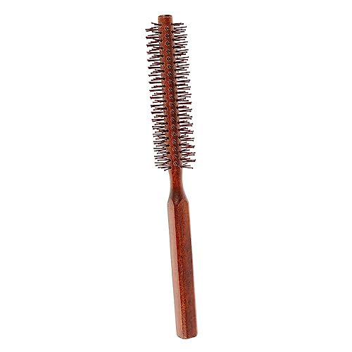 BIUDECO Kleine Runde Holzbürste für Frauen und Männer Sanfte Styling Rollbürste mit Großem Zahnabstand Schonend zur Kopfhaut für Blow Drying und Verbesserte Haarstruktur Langlebiges von BIUDECO