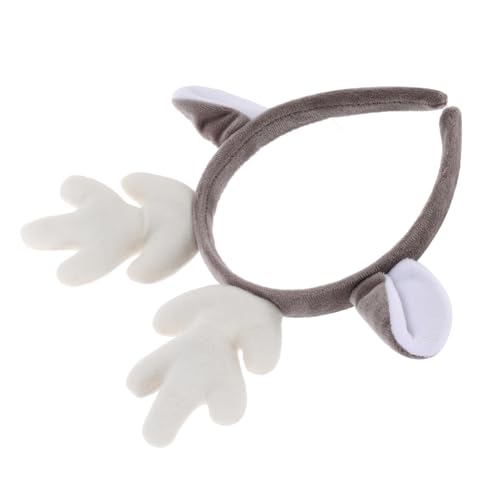 BIUDECO Antler Headband Mit Realistischer Geweih- Kopfbedeckung Für Weihnachten Geburtstagsfeiern Und Cosplay Gemütlicher Haarreif Für Erwachsene von BIUDECO