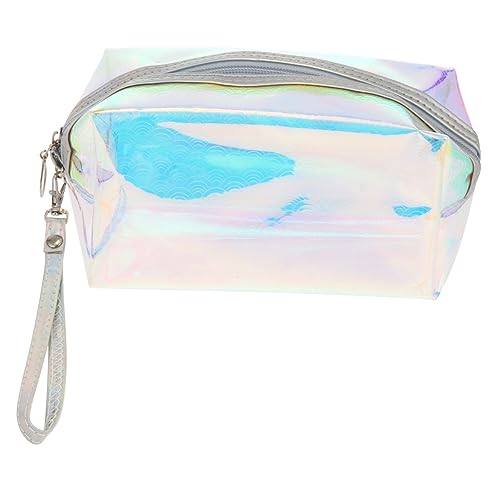 BIUDECO Kulturbeutel für Damen Tragbare Kosmetiktasche Mittelgroß Transparent mit Reißverschluss für Reisen und Alltag von BIUDECO
