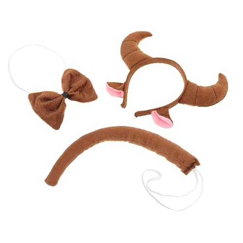 BIUDECO Kostü Haarreifen Set Mit Ochsenhorn Muster Für Lustiger Haarreifen Für Halloween Und Mottopartys Ideal Für Make up Und Verkleidung von BIUDECO