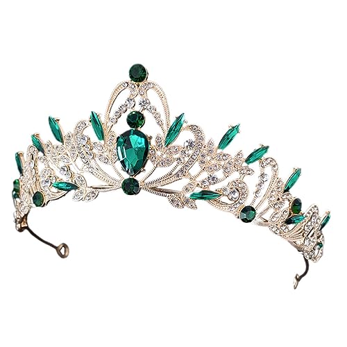 BIUDECO Kopfschmuck Jahre Damen Mit Strass-elemente Für Hochzeit Party Geburtstag Cosplay Zubehör Wiederverwendbarer Kopfbedeckungen Mädchen Stirnband von BIUDECO