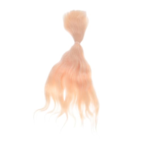 BIUDECO Lockiges Puppenhaar Synthetisch Für Perücken Zubehör Goldener Für Kostüme Bastelbedarf Und Sammlerstücke Weiche Strähnen Für Puppenliebhaber von BIUDECO