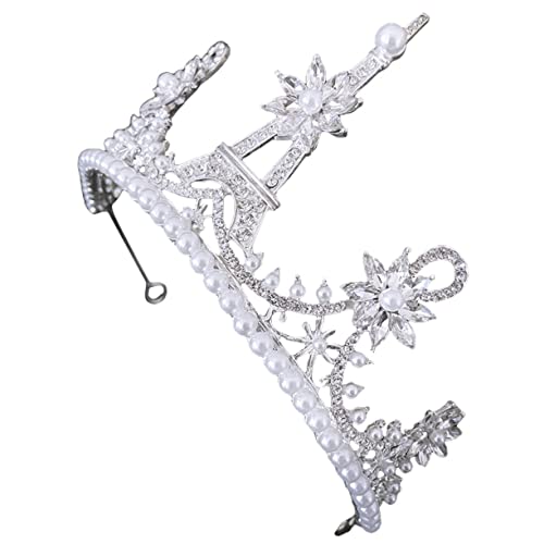 BIUDECO Perlenhaarreif Mit Rhinestone-elementen Für Hochzeiten Und Festlichkeiten Eleganter Kopfschmuck Für Bräute Und Mädchen Leicht Und Komfortabel Für Besondere Anlässe von BIUDECO