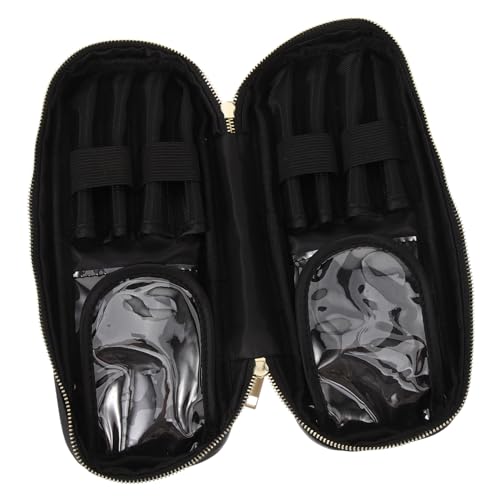 BIUDECO Make Up Pinsel Organizer Tasche aus Robustem Oxford Kompakte Leichte Kosmetiktasche mit Reißverschluss für Reisen und Alltag Vielseitiger Aufbewahrungsbeutel für Make Up Pinsel von BIUDECO