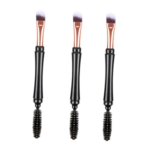BIUDECO 3stücke Teiliges Dual-purpose Make-up Pinselset Für Augenbrauen Und Lidschatten Professionelle Make-up-werkzeuge Mit Abdeckung Für Präzise Anwendungen Und Kreative Looks Für von BIUDECO