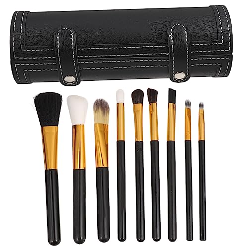 BIUDECO Professionelle Make up Pinselhalter Tasche Aus Pu Leder Tragbar Schwarz Kosmetik Organizer Für Reisen Schützt Pinsel Und Kosmetikartikel von BIUDECO