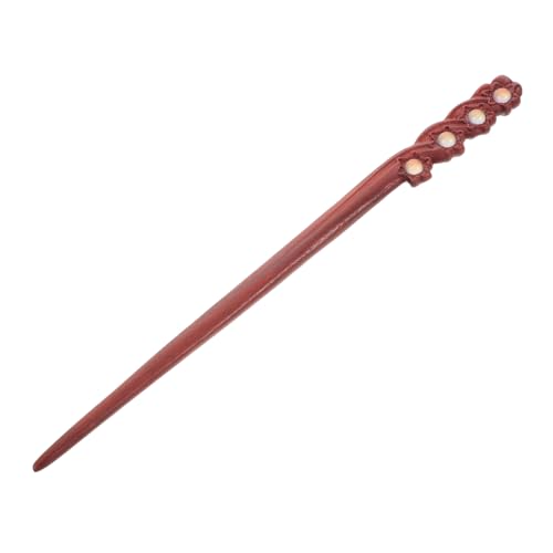 BIUDECO Retro Haarnadel Aus Sandelholz Für Frauen Antike Chinesische Haarstäbchen Handgefertigte Haarnadel Im Vintage Stil Doppelseitige Schnitzereien Für Hanfu Und Dutt von BIUDECO