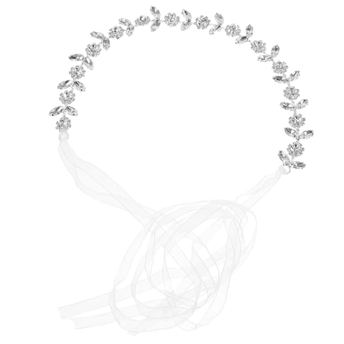 BIUDECO Rhinestone Braut Haarband Damen Hochzeit Haarschmuck Silber Haarreif Leichtes Headpiece für Brautjungfern und Festliche Anlässe von BIUDECO
