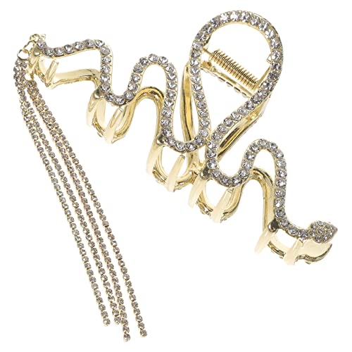 BIUDECO Rhinestone Schlangen-haarklammer Mit Quasten Für Damen Große Haarspange Für Dickes Und Dünnes Haar Elegantes Haarschmuck-zubehör Für Verschiedene Anlässe von BIUDECO
