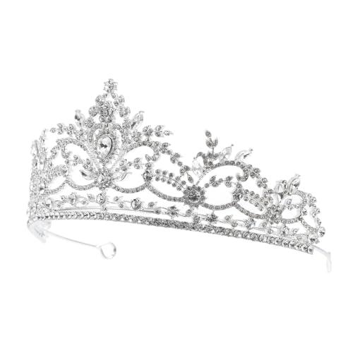 BIUDECO Rhinestone Tiara Haarreif für Damen Braut Mädchen Kristallkrone für Hochzeit Party Abschlussball Langlebiges Leichtes und Strahlendes Brautschmuck von BIUDECO