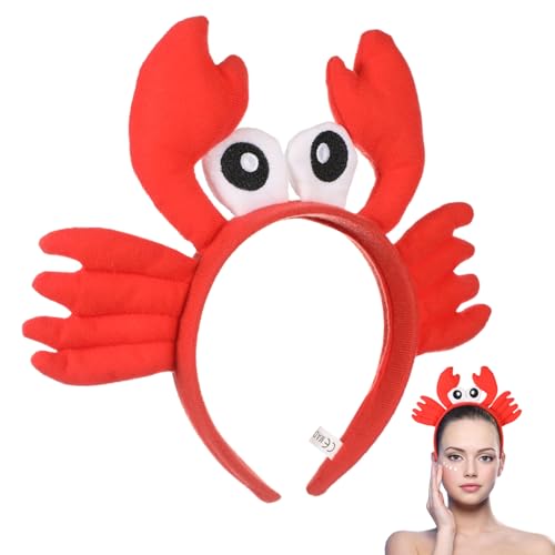BIUDECO Krabbenauge-kopfbedeckung Krabben-haarbänder Plüsch-haarreif Maskerade-party-accessoire Leichte Kopfbedeckung BIUDECO Krabbenauge-kopfbedeckung Krabben-haarbänder Plüsch-haarreif Maskerade-party-accessoire Leichte Kopfbedeckung von BIUDECO